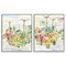 Stupell Industries Outdoor Gardens Patio 2pc Framed Giclee Wall Art Set Design by June Erica Vess